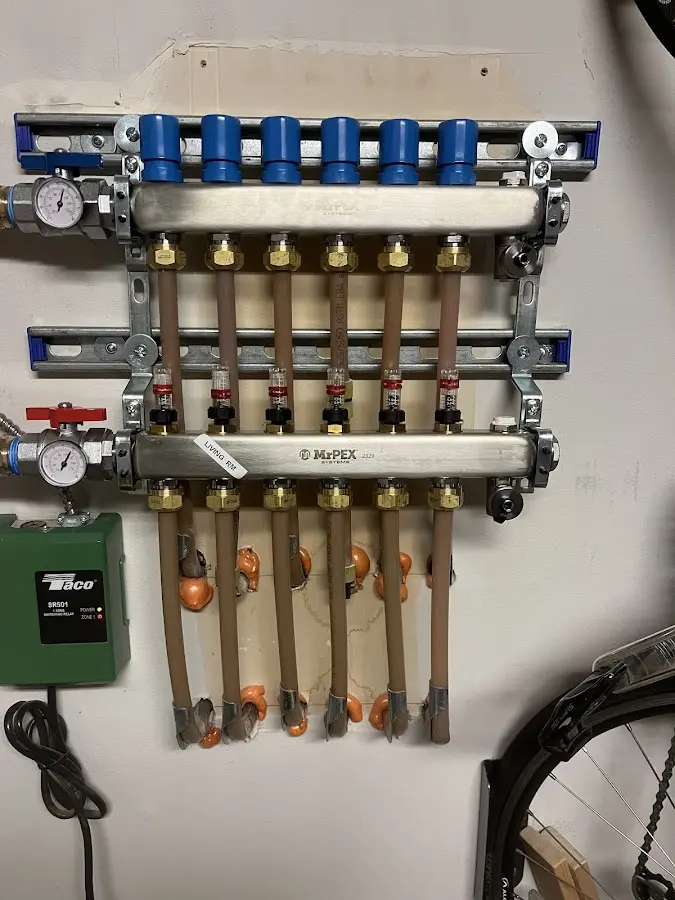 Plumber performing Gas Leak Detection at a residential property in Mitchell